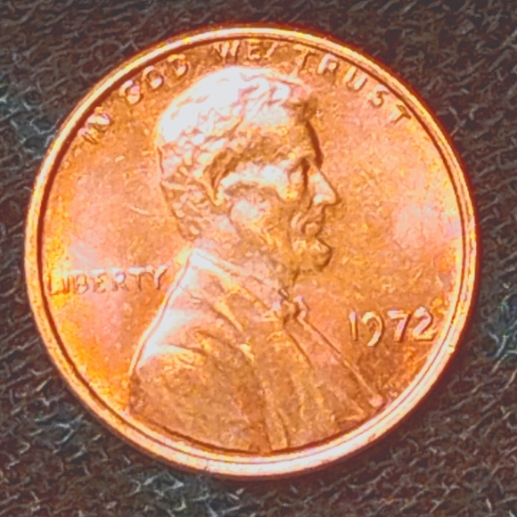 💥1972 P, OVERDATE Lincoln Penny, 💥EXCELLENT COLOR👍 and BRILLIANT CONDITION!💯 - Picture 3 of 9